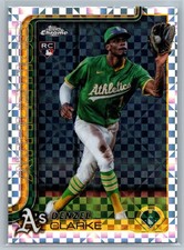 2025 Topps Chrome Update Denzel Clarke #USC15 X-Fractor (RC) Athletics MLB