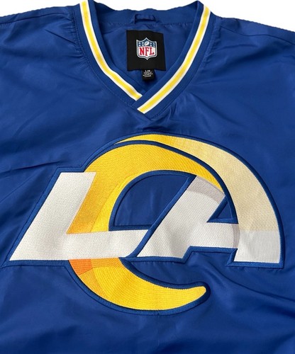 NEW NFL G-III Los Angeles Rams Pullover Windbreaker Jacket Men's Large Blue - Picture 4 of 11