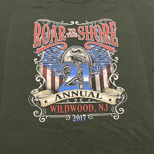 Roar To The Shore Wildwood, NJ. 21. Jahresrallye, 2017. Jugend Medium. Neu ohne Etikett - Bild 1 von 7