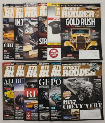 Street Rodder Magazine 2017 Full Year Lot Set Of 12 Very Good-Good Condition