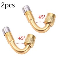 2-Teilig 45° Kupfer Reifenventil VerläNgerung Adapter FüR Motorrad Auto