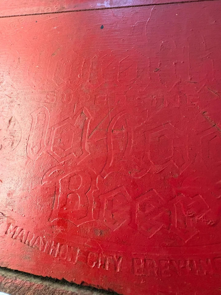 Vintage Original MARATHON BREWING CO WOODEN BEER CASE/BOX-Marathon Super Fine - Image 4 of 4