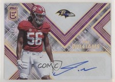 2017 Donruss Elite Elite Rookie Auto Purple 16/25 Tim Williams #RA26 Auto z5i