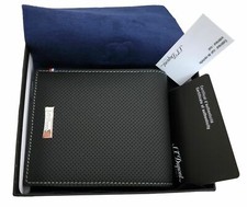 ST DUPONT DEFI LEATHER PERFORATED WALLET BUSINESS CREDIT CARD HOLDER 170402