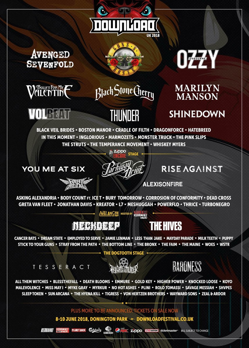 GUNS N ROSES/AVENGED SEVENFOLD/OZZY GUNS N ROSES/AVENGED SEVENFOLD/OZZY
