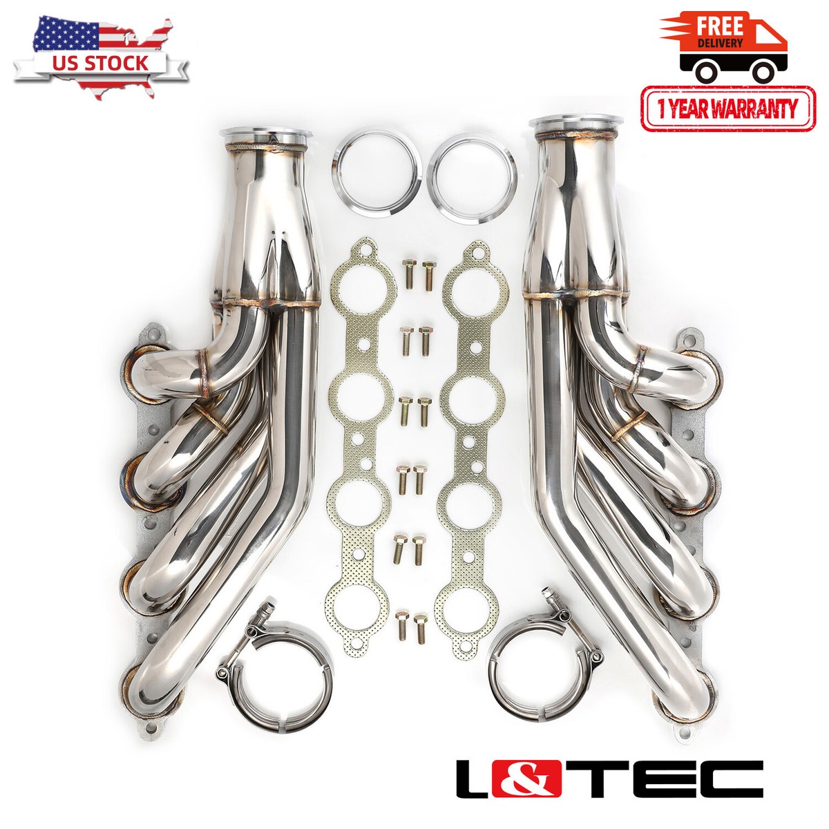 パーツ FEC TURBO FRAME L&TEC Turbo Headers Manifolds 1-7/8