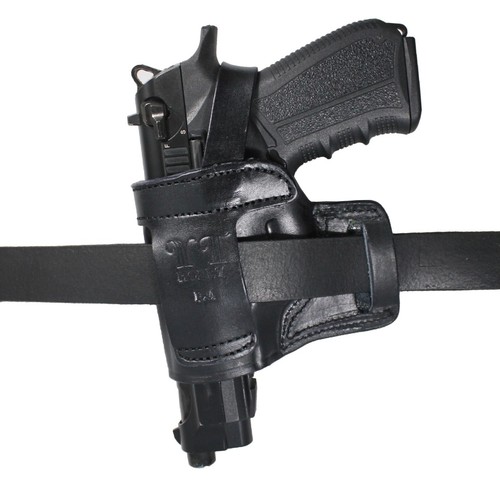 Fast Draw Outside The Waist Band OWB Carry Handmade Leather Gun Holster - Picture 33 of 72