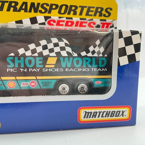 1994 Matchbox Super Star Transporter Series II #32 Dale Jarrett Shoe World NIB - Picture 4 of 9