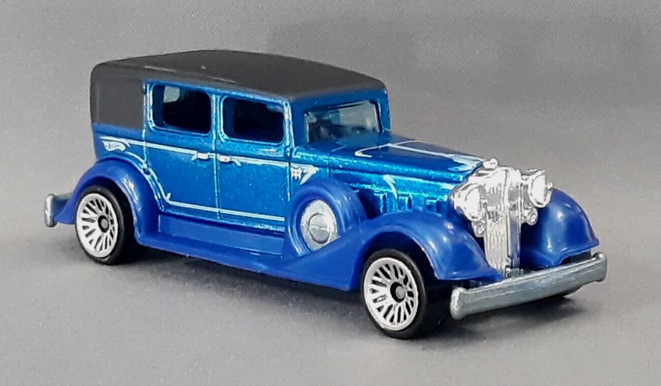 Hot Wheels 2010 Treasure Hunt #3/12 clásico Packard azul con encaje como nuevo suelto Foto 4 de 4