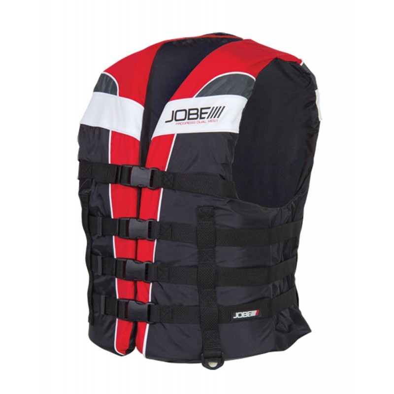 Gilet Progress Dual Vest Jobe rouge pour vos sessions estivales de wakeboard en mer