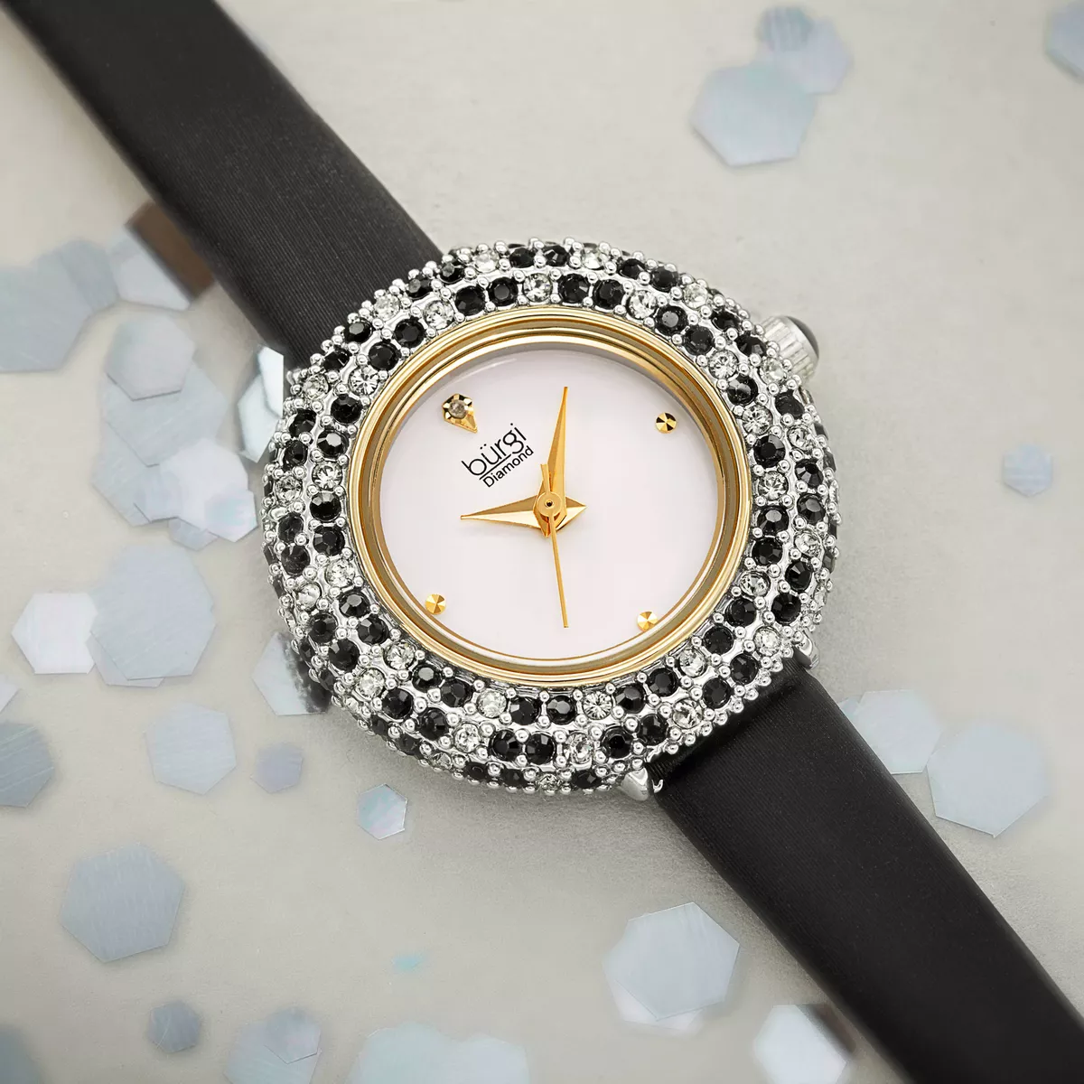 Burgi swarovski watch sale