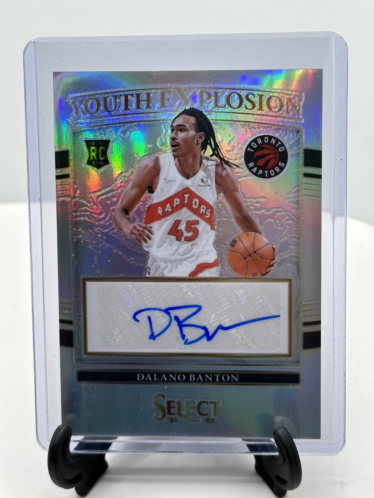 2021-22 Select Dalano Banton Youth Explosion Silver Prizm Rookie Auto🔥☄️