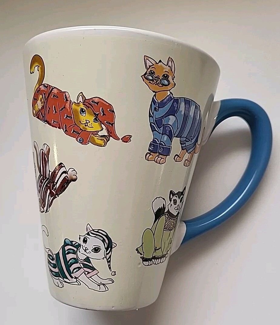 Ambiance Conversation Isn't That The Cat's Pajamas Coffee Mug Ceramic Tea 12oz  thumbnail 2