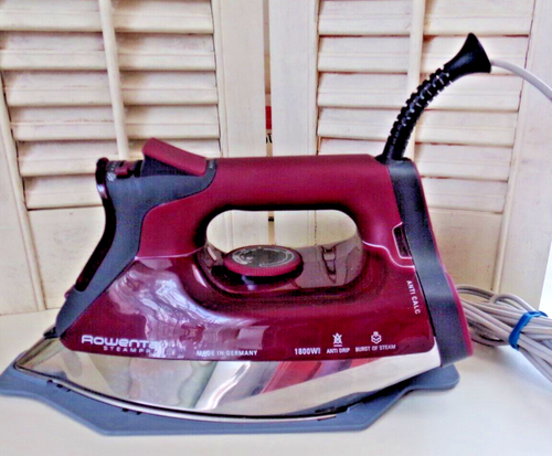Rowenta Steam Pro 1800 vatios apagado automático - anti cal ~ anti goteo ~ hecho en Alemania rojo - Imagen 2 de 6