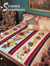 NEW SUMMER SYMPHONY AFGHAN ANNIE'S CROCHET AFGHAN CLUB PATTERN INSTRUCTIONS