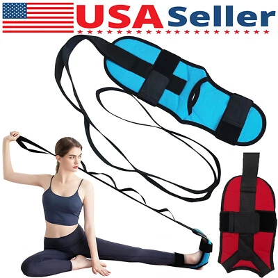 Yoga Band Flexibility Stretch Leg Fascia Stretcher Strap Ballet Gym Trainer US