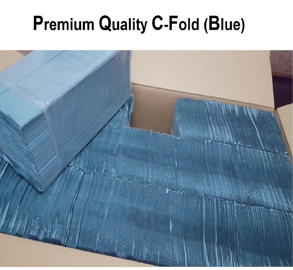 A406 CFold Multi Fold Paper Hand Towels in Blue 1 Ply Soft Tissues