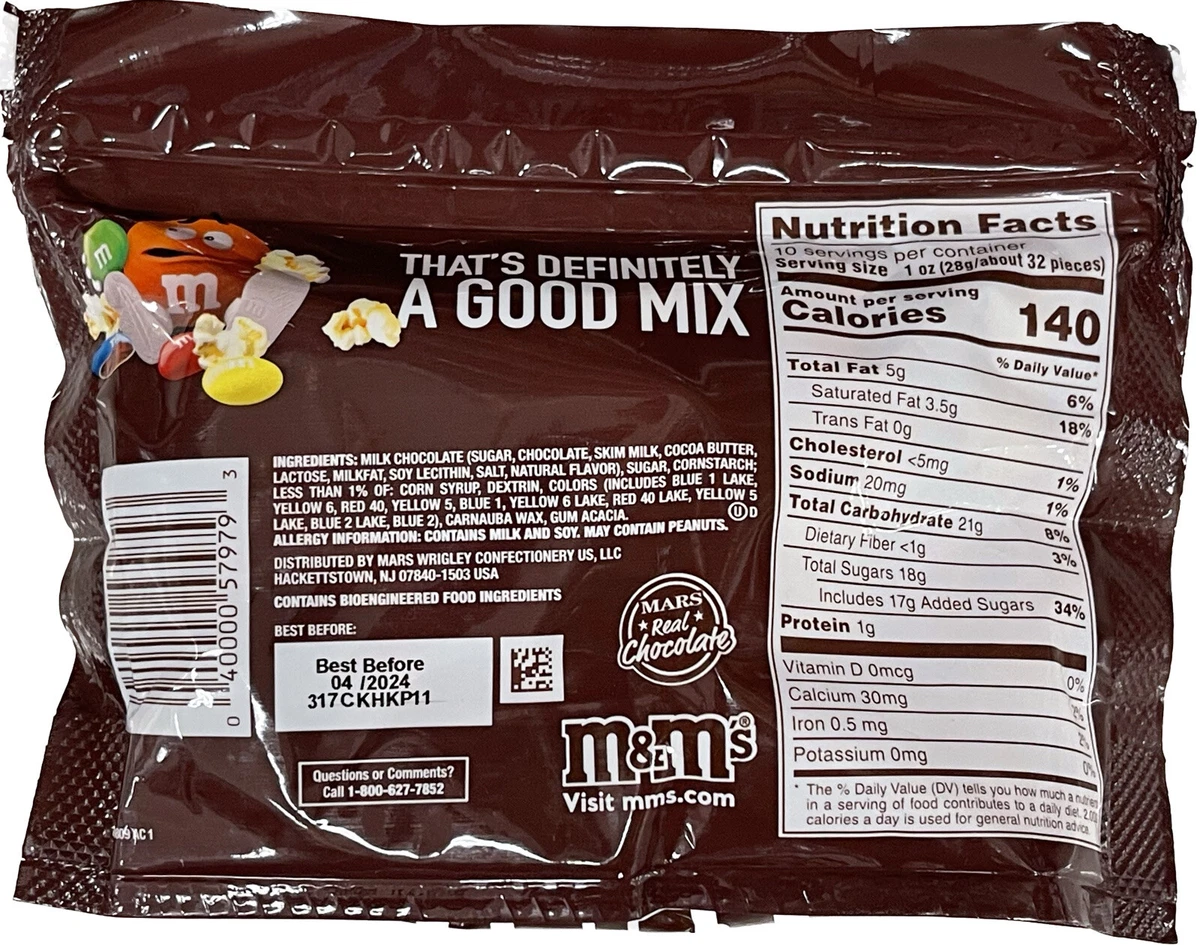 M&M's M&M's Dark Chocolate Candy Resealable Bag