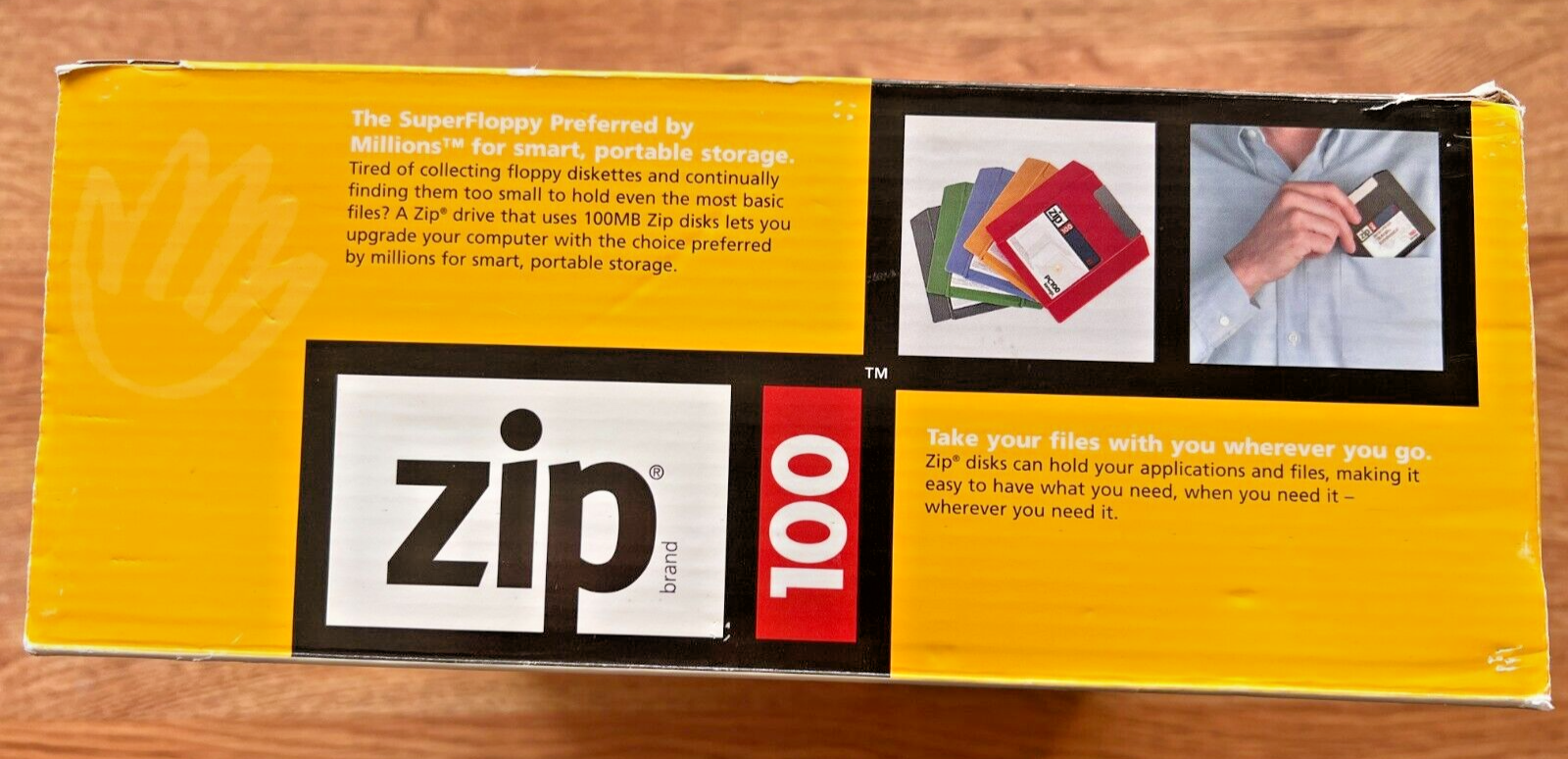 Iomega Zip 100 100MB External PC Zip Drive Blue Bundled w/ 30