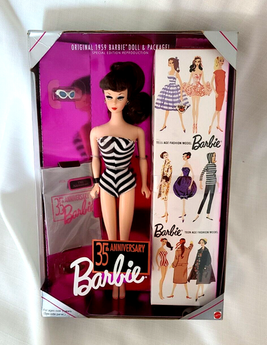 1993 Barbie Doll * 35th Anniversary * Original 1959 Special Edition Reproduction - Picture 9 of 10