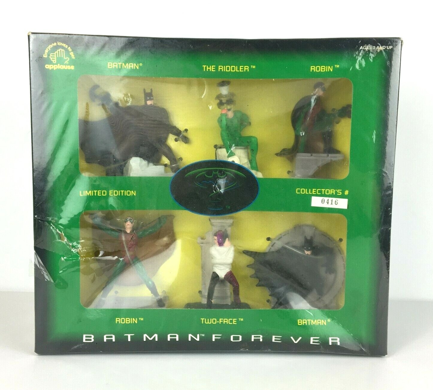 Batman Forever Ltd Ed. Set of 6 Figures Batman Robin Two-Face Riddler Applause