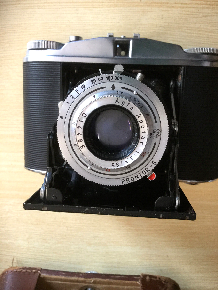 Vintage Agfa Isolette II 120 Folding Film Camera Apotar 1:4.5 85mm