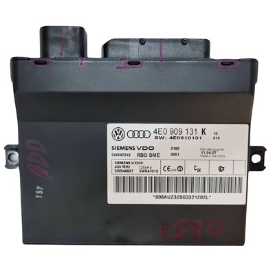 4E0909131K Keyless (KESSY) Go Control Unit / Module Audi A8 S8 D3