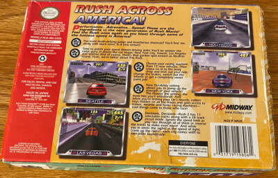 Rush 2 Extreme Racing USA Nintendo 64 N64 CIB Complete w/Reg Card