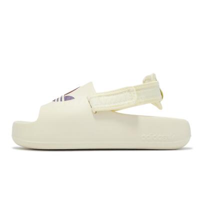 adidas Cream/White Adilette Slide Sandals Buy adidas White cream Sportswear Adilette Aqua Sliders from  main image 2