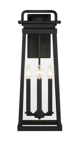 Minka Lavery Isla Vista 4 Light Outdoor Wall Mount, Coal - Picture 2 of 5