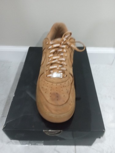 men's Size 10.5 - Nike Air Force 1 Low SP x Supreme Wheat 2021 - DN1555-200 - Picture 13 of 15