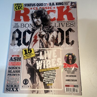 CLASSIC ROCK MAGAZINE No 212***AC/DC***BB KING*** PLUS MORE***2015 CD