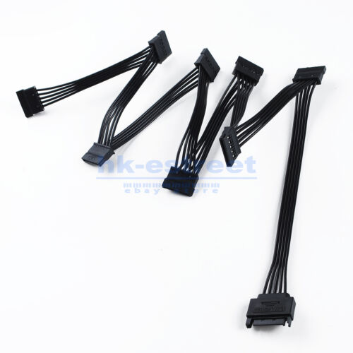 SATA Power 15 Pin 1 Male To 8 Female Splitter for HDD SSD Hard Drive Cable - Picture 11 of 11