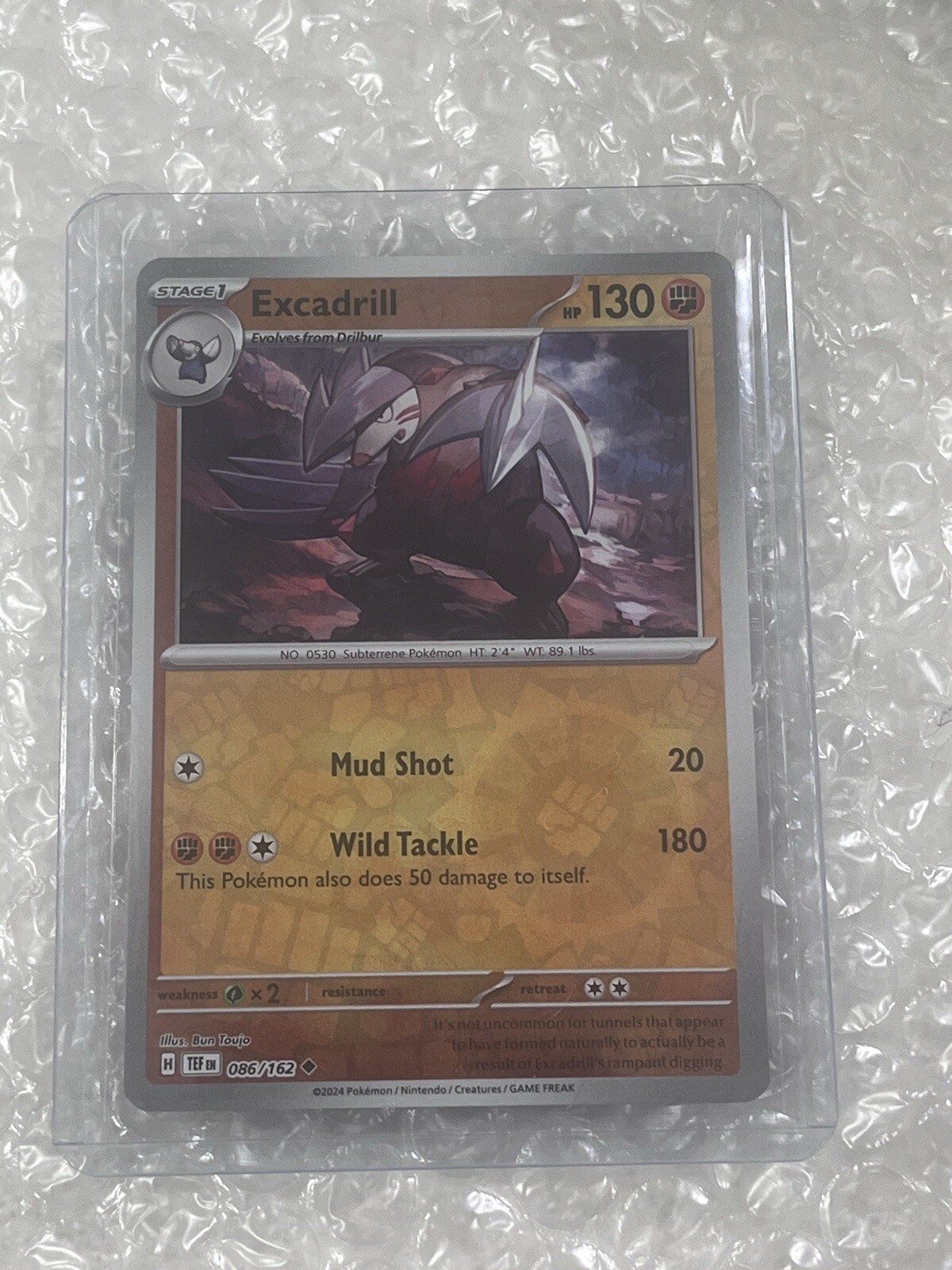 Excadrill 086/162 Sv05: Temporal Forces Reverse Holo NM Pokemon TCG