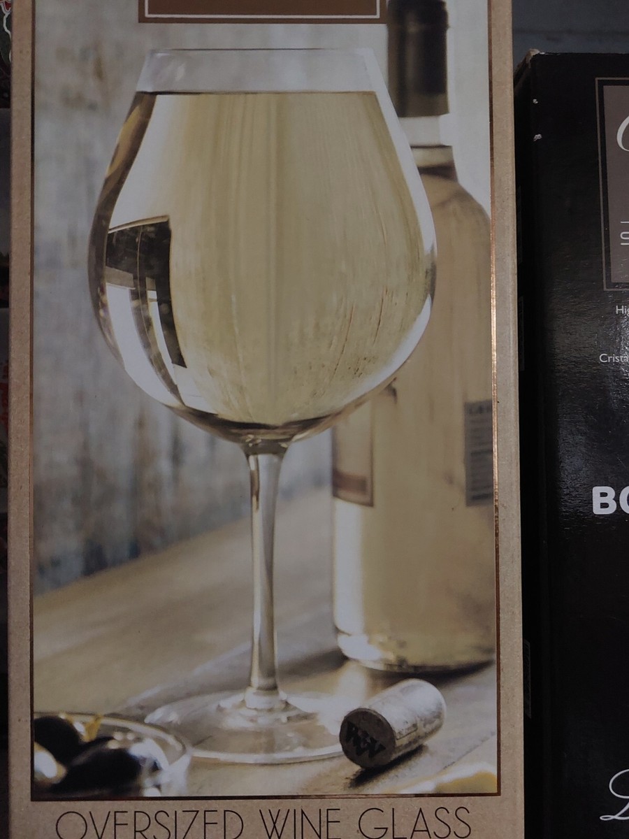 Oversized XL Wine Glass HUGE Holds 1 ENTIRE Bottle Studio Mercantile Gift  Box | eBay