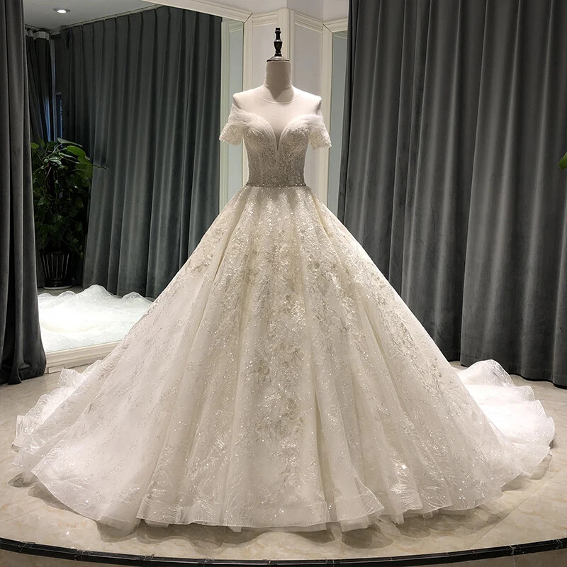 a line wedding dress with short sleeves A-line Sweetheart Applique Lace Wedding Dresses Short Sleeve Rustic We