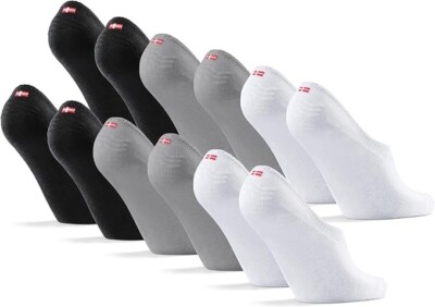Danish Endurance 6er Pack Bambus No Show Sneaker Socken unsichtbar Gr. 3-5 (1425)