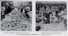 1922 -- A VIOLENT STORM OF GRELE IN MONTPELLIER 3K681