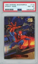 1994 Marvel Masterpieces #115 Spider-Man PSA 8