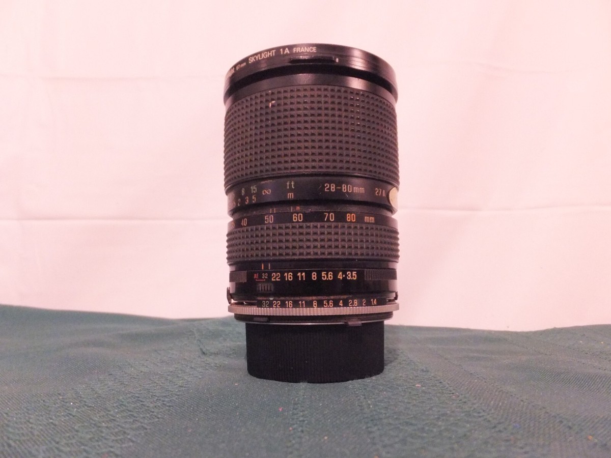 タムロン SP 28-80mm F/2.8 マクロレンズ Tamron SP 28-80mm F3.5-4.2 Lens, Minolta MD Mount, Macro , Made in