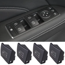4pcs Driver Window Switch Button Cap for Mercedes-Benz W204 C-Class W212 X156