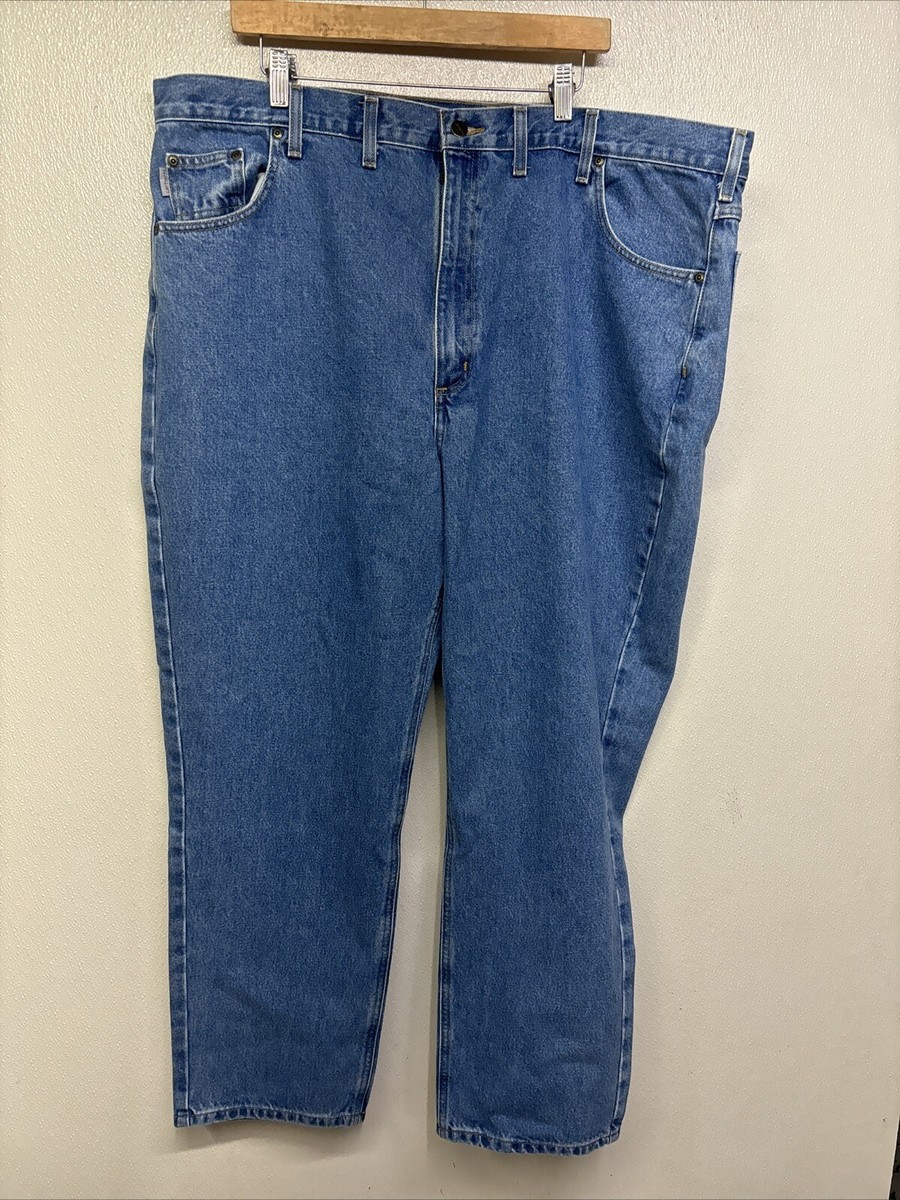 Carhartt B18 Mens Straight Traditional 5-Pocket Tapered Jean Size 46x32  #5K2A