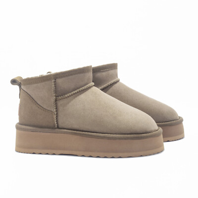 UGG Ultra Mini High Platform Boots Double Face Sheepskin UGG Ultra Mini High Platform Boots Double Face Sheepskin
