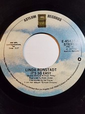 Linda Ronstadt - It's So Easy / Lo Siento Mi Vida 45 rpm VG F181