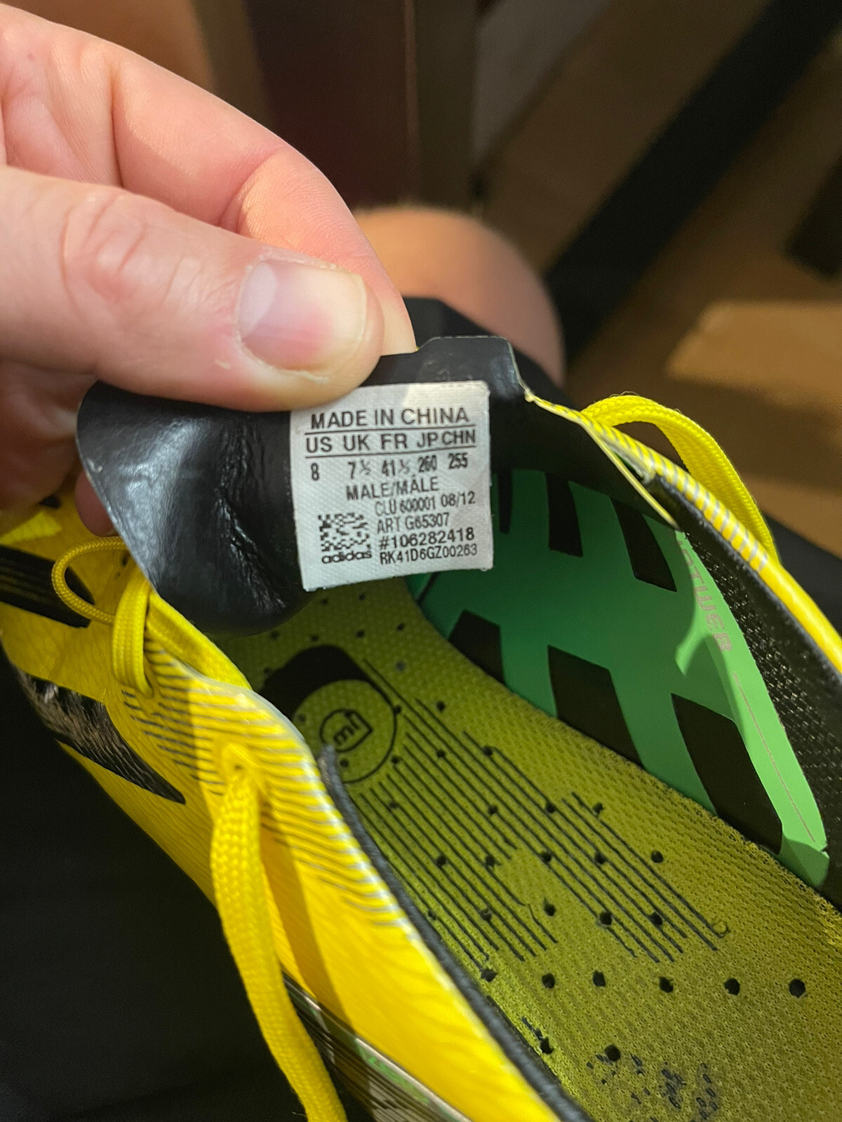 Details zu ADIDAS F50 AdiZero TRX FG SYN Firm Ground Football Boots in YELLOW Size UK 7.5 Lagern Sie einen Sonderpreis