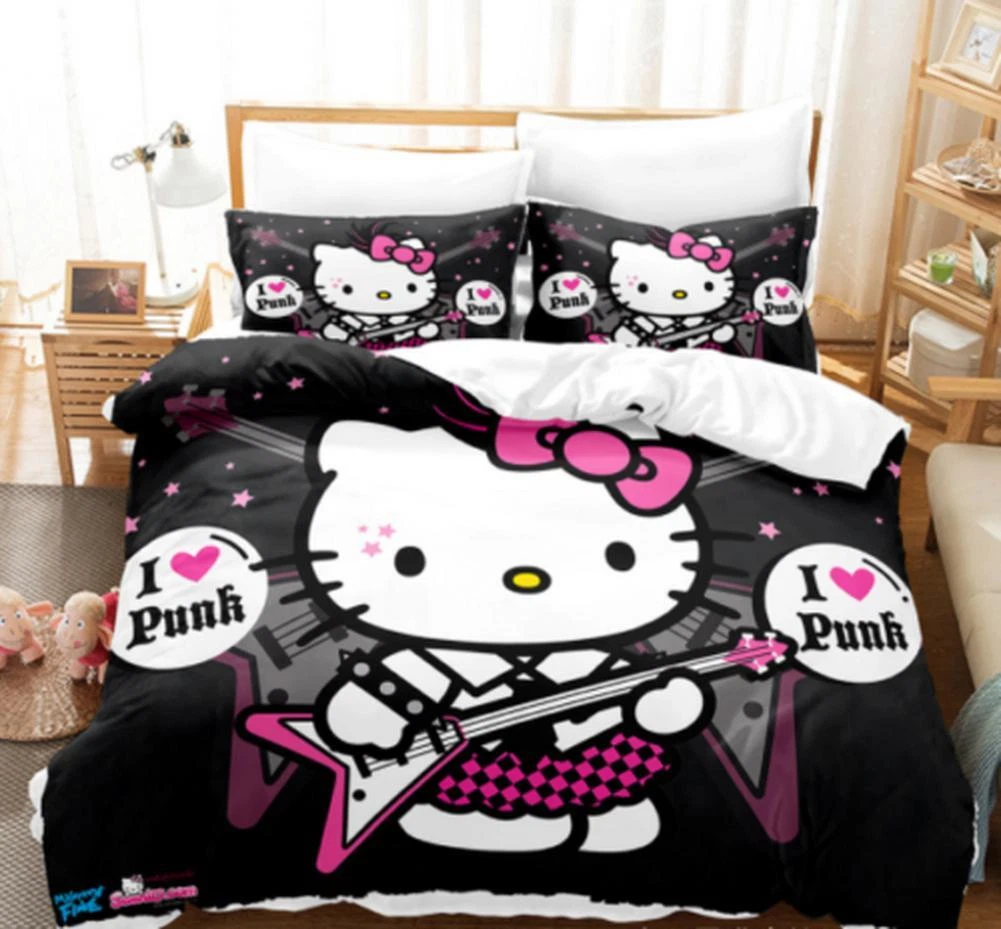 Girls Hello Kitty 3D Bedding Set