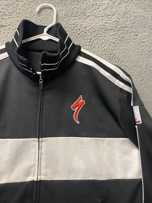 SPECIALIZED JACKET MENS SIZE M BLACK Zip Cycling CALIFORNIA