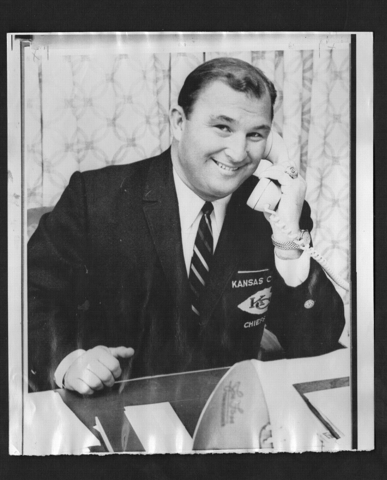 1968 Press Photo, Hank Stram, Named Coach of The Year, American Football League