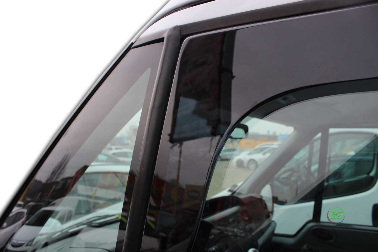 HEKO TINTED WIND DEFLECTORS for FORD TRANSIT 20062014 Internal fit 2pc