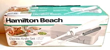 Hamilton Beach Electric Knife Set W/Fork & Case - Carves Meats, Poultry, Bread